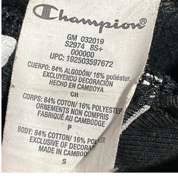 Champion Reverse Weave All Over Logo Pullover Hoodie Iconic Classic Sweatshirt - Picture 6 of 9